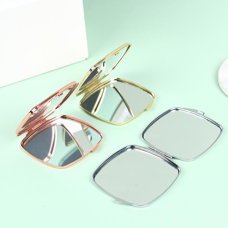 Компактное зеркало для макияжа, косметическое увеличительное круглое карманное зеркало для макияжа