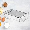 4 Piece Tiered Oven Cooling Rack Set Heat Resistant Carbon Steel Grids for Cakes Cookie Baking Essential