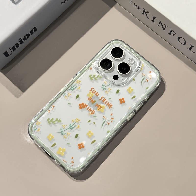 Flowers Letter Soft Clear Phone Case For Samsung Galaxy S26 Ultra  S23 S25 FE S24 S22 Plus A57 A37 A55 A54 A36 A35 A15 A16 Cover