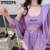 Suit T-shirt and Shorts Sets for Women Summer Print 3 Piece Sets Classic Oversized Women's Tracksuits