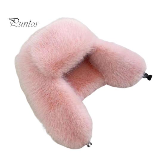 Женская зимняя шапка Lei Feng с полной защитой, пушистая, из искусственного меха, утолщенная, ветрозащитная, однотонная, для фотосъемки, для активного отдыха, головной убор