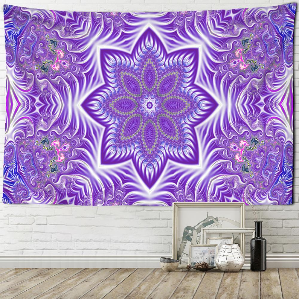 Красочный гобелен с мандалой, настенный гобелен в богемном стиле, психоделический колдовство, тапиз, хиппи, домашний декор