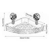 Горячая Душевая Полка Присоска Ванная Комната Ледник Узор Присоска Стеллаж Для Хранения Корзина Сортировочная Коробка Угловая Полка Без Дыроколов
