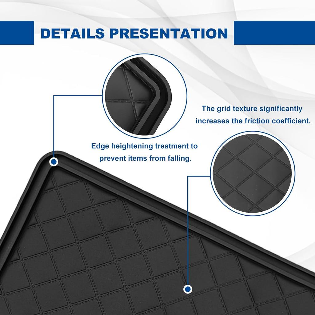 Car Dashboard Anti-Slip Mat, 10.4"x 5.9" Multifunctional Universal Car Magic Dashboard Sticky Adhesive Mat, for Phones Sunglasses Keys Electronic