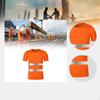 High Visibility Reflective T Shirt Breathable Round Collar for Cycling Jogging
