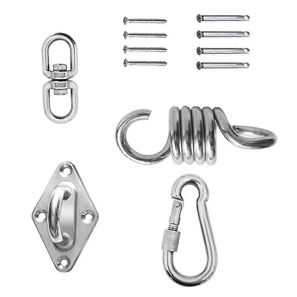 2 Pieces Hanging Hooks 700 lbs Weight Hammock Spring Supported Chair Spring for Porch Chairs Swings Hanging