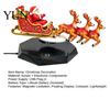 Christmas Collectibles for Friends Floating Santa Sleigh, Flying Sleigh Magnetic Levitation Display, Unique Gift Family Claus Tabletop Decor