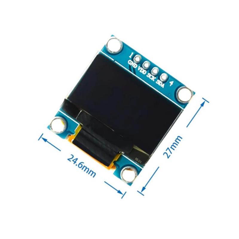 0,96-дюймовый OLED-дисплейный модуль I2C Iic Серийный Белый экран 128x64 Драйверная плата Ssd1306 Совместим с Esp32 Stm32