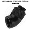 2PCS Black Thread Adapter G1/4 Thread 45 Degree Bend Fitting  Water Cooling Loop