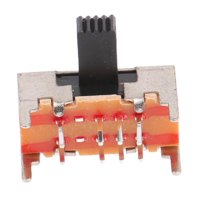 Тумблер Sk23D05G6, 10 шт., двухрядный, 3-ступенчатый, 8-контактный, горизонтальный скользящий переключатель