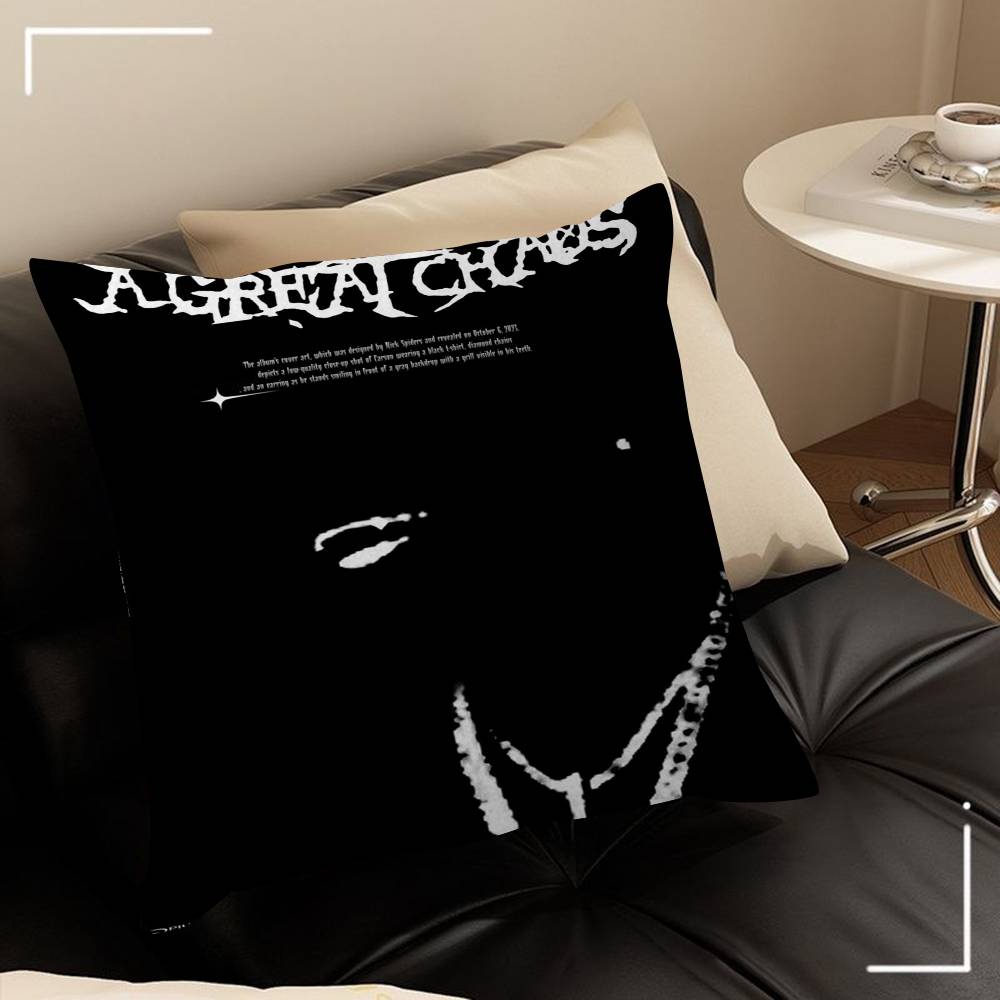 Pop Singer Ken Carson A Great Chaos Maple Design Cushion Cover Happy Autumn Harvest Decor Holiday Decorati Pillow Cover