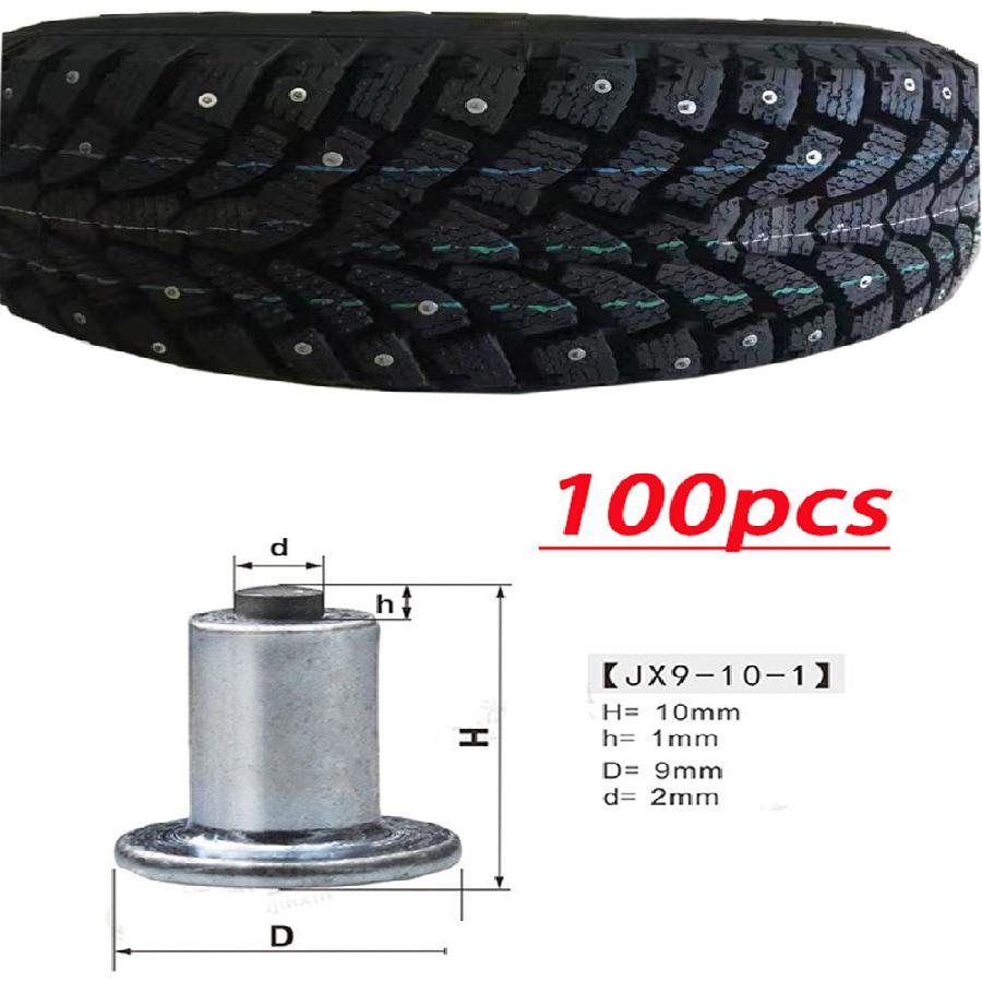 100 шт. 9 мм автомобильные мотоциклетные шины шпильки винты шипы зимние зимние шины прочные