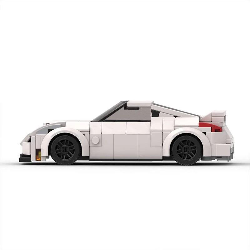 Совместимо с Строительными Блоками MOC Модель Автомобиля Nissan 350z Маленькие Детали Автомобиль Спортивный Автомобиль DIY Собранные Строительные Блоки Игрушка Подарок
