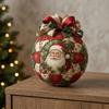 Handmade Christmas Quilted Ornament Set Snowman Deer Santa Quilted Ball Kit  for Beginners