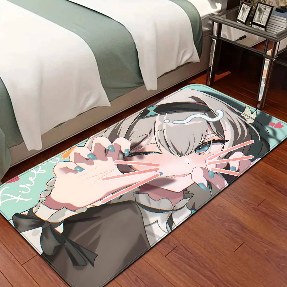 H-Honkai-Star-Rail Space Game Bathroom Mat Kids Room Bedroom Decoration Balcony Anti-Slip Doormat Living Room Welcome Rug