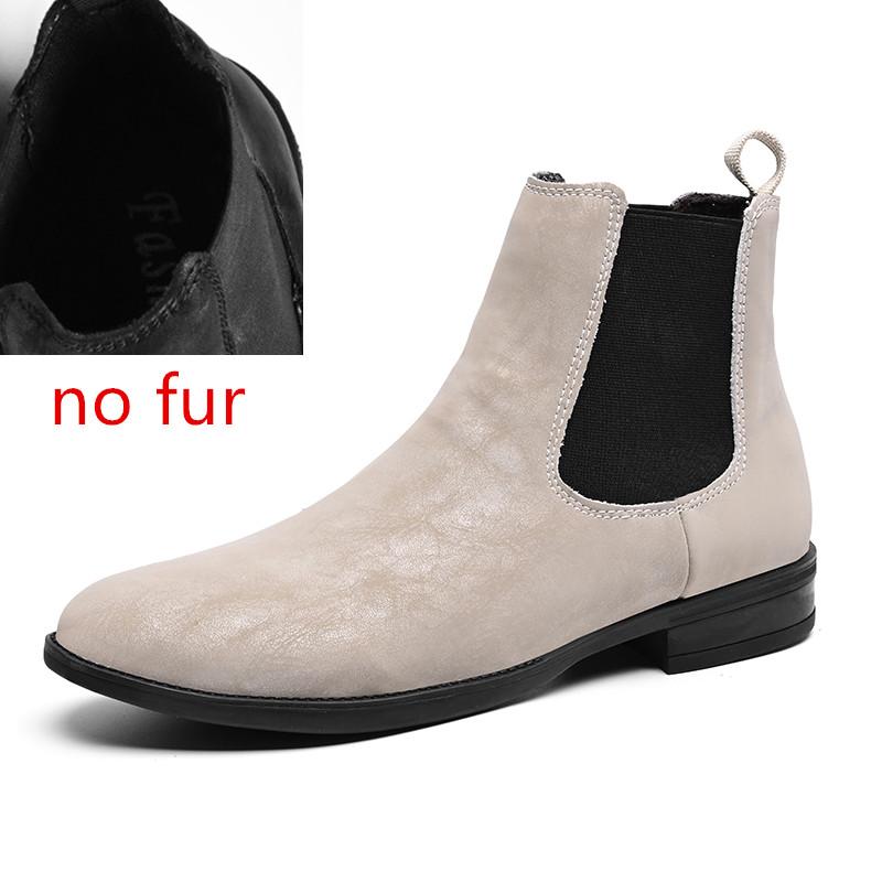 Мужские ботинки 2024 года Мужская обувь в британском стиле Износостойкие повседневные ботинки Классические высокие черные ботинки челси Мягкая теплая хлопковая обувь