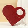 2pcs Heart Shaped Handle Gift Boxes Paper Treat Boxes Cardboard Boxes with Lid Bridesmaid Box Ornaments Gift Boxes Party Favor Boxes Storage Box