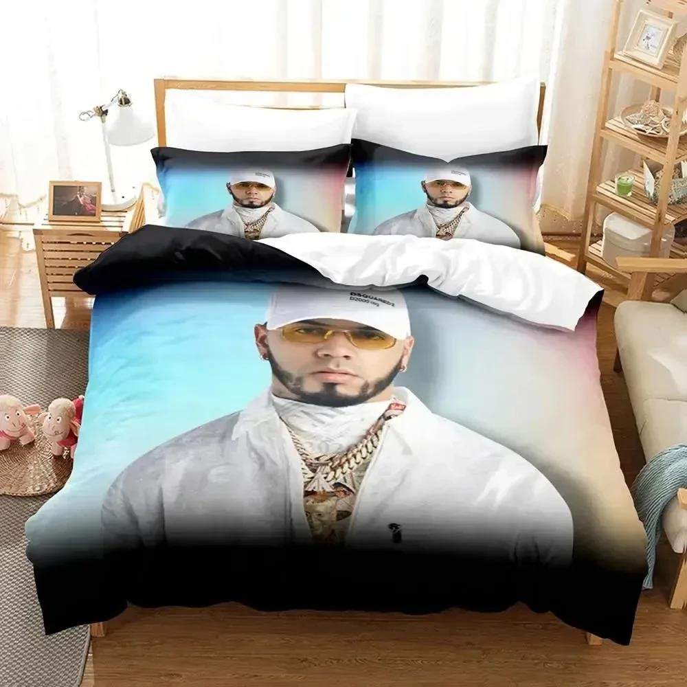 3D Печать Anuel Aa Real Hasta La Комплект постельного белья 3D Печать Подходит для спальни Комплект пододеяльника С наволочками Детский домашний текстиль
