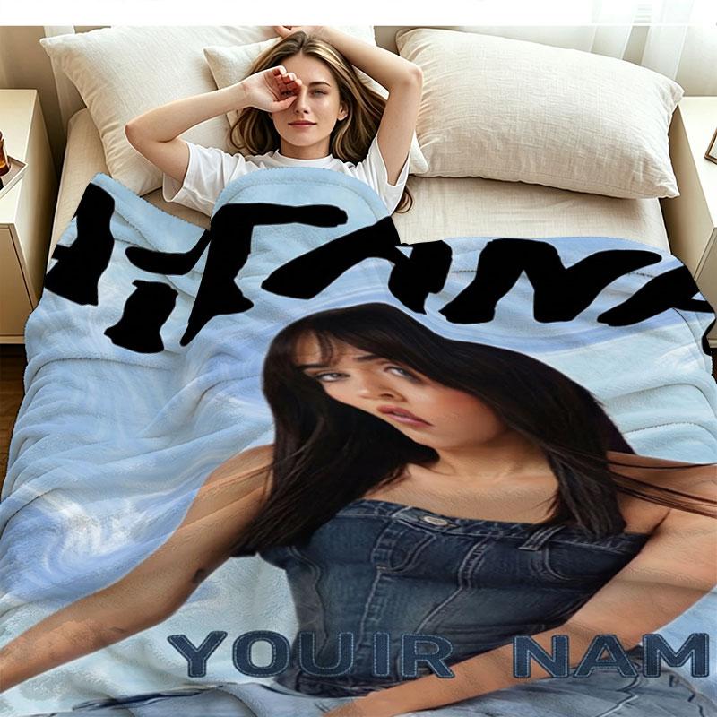 1PC Aitana Custom Name Patterned Flannel Blanket Suitable For All Seasons for Home Decor Warmth and Comfort Gifts Holiday Present