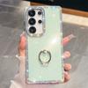 Боковая алмазная блестящая пудра Imd Жесткий чехол Подходит для Samsung S25S24S23 Ultra Алмазное кольцо Пряжка Чехол для телефона A16 A56