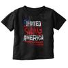 Винтажная Потертая Футболка с Флагом Америки United Swag для Малышей Мальчиков Девочек Молодежи