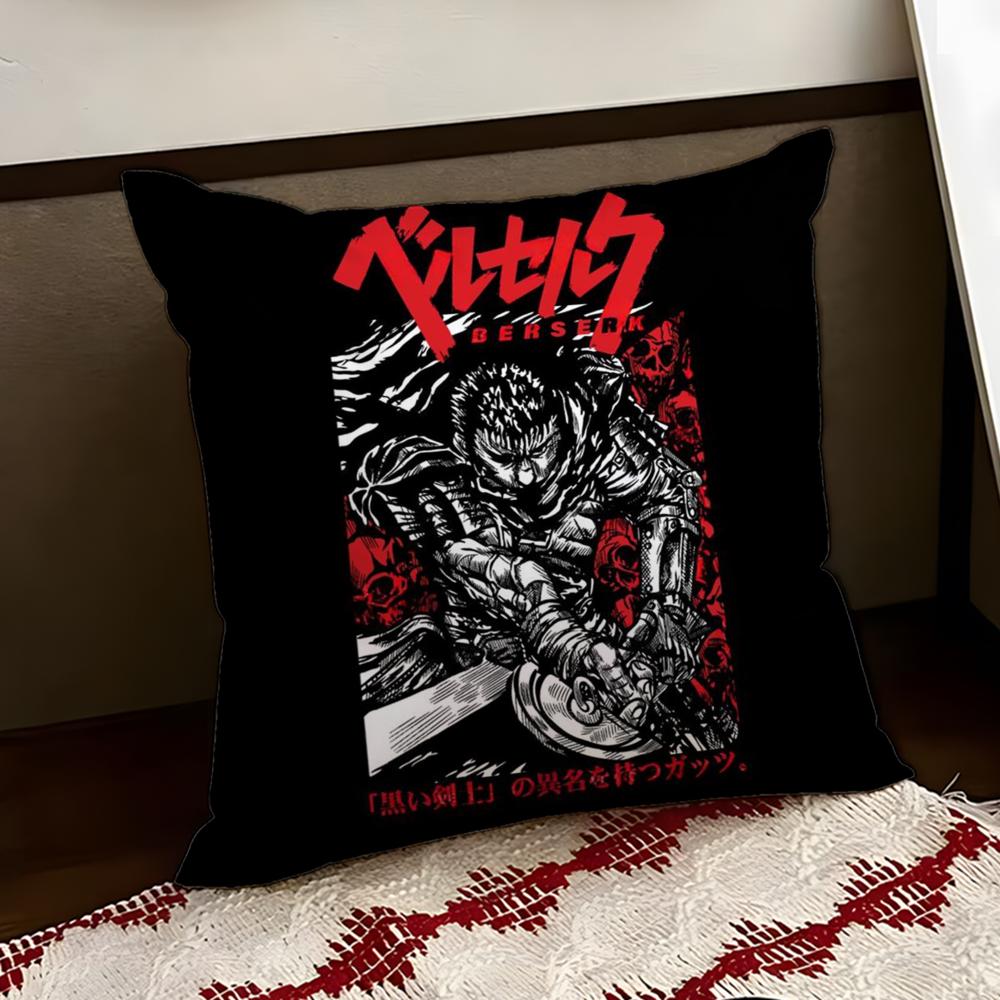 Cool BBerserkS Cushion Cover Reversible Soft Durable Pillow Cover Home  Car MultiScene Use for Daily Comfort