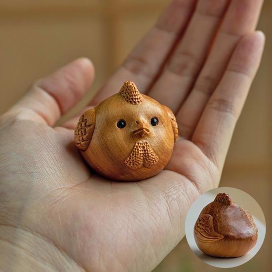 Yousheng Zodiac Animal Figurine Handcrafted Wood Chinese Zodiac Signs Multifunctional Mini Zodiac Table Decoration Gift for Zodiac Enthusiasts