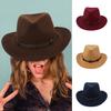 Winter Men & Women's Woven Cowboy Hat Classic Cattleman Outdoor Hat