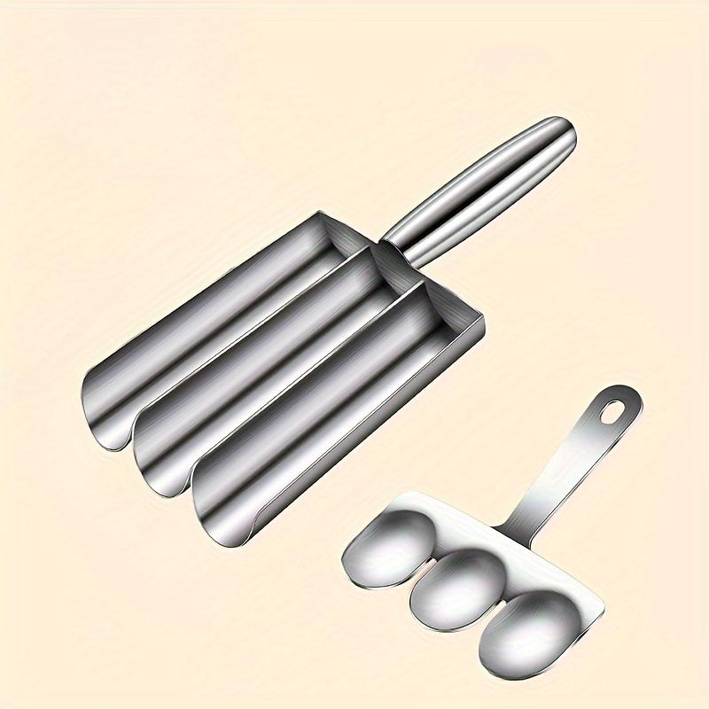 1pc Stainless Steel Non-stick Triple Meatball Maker - Perfect for RV Kitchens, Food-Safe