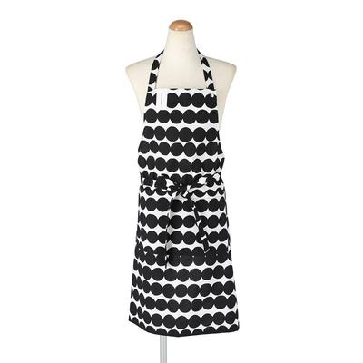 Фартук Marimekko Rasymatto Черный x Белый x Узор в горошек 070692 190 Длина 84 см Ширина 83 см [Б/У]