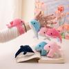 13CM Super Dolphin Plush Hand Circle Stuffed Toys Cute Keychain Pendant Bracelet Decor Accessories Mini Doll Keyring Toy