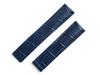 King Watch Parts Compatible with Tag Heuer For D Buckle External Product Belt Embossed Croco Night Blue [Import Original] 20/18mm