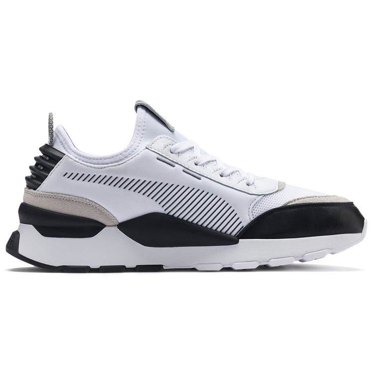 Puma Rs-0 Core Fabric Sports Low-Top Lifestyle Shoes Unisex Sneakers White Black 369601-08