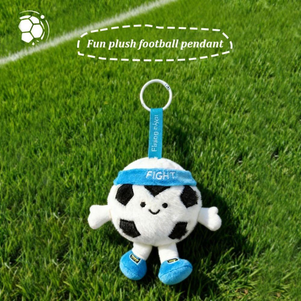 Trendy Creative Baseball Keychain Furry Cute Ball-shaped keychain Soft Fun Bag Pendant Friends Gifts