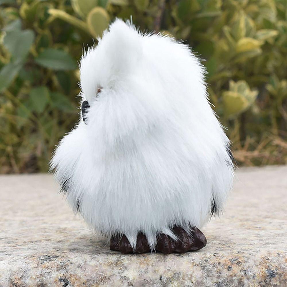 Simulation Fur Simulation Owl Plush Christmas Tree Hanging Plush Animal Ornament Christmas Gifts