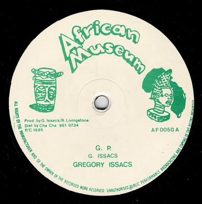 12-дюймовая пластинка GREGORY ISAACS - G.P. AF0050 Африканский музей 1985 Ямайский регги, ска и даб Б/У