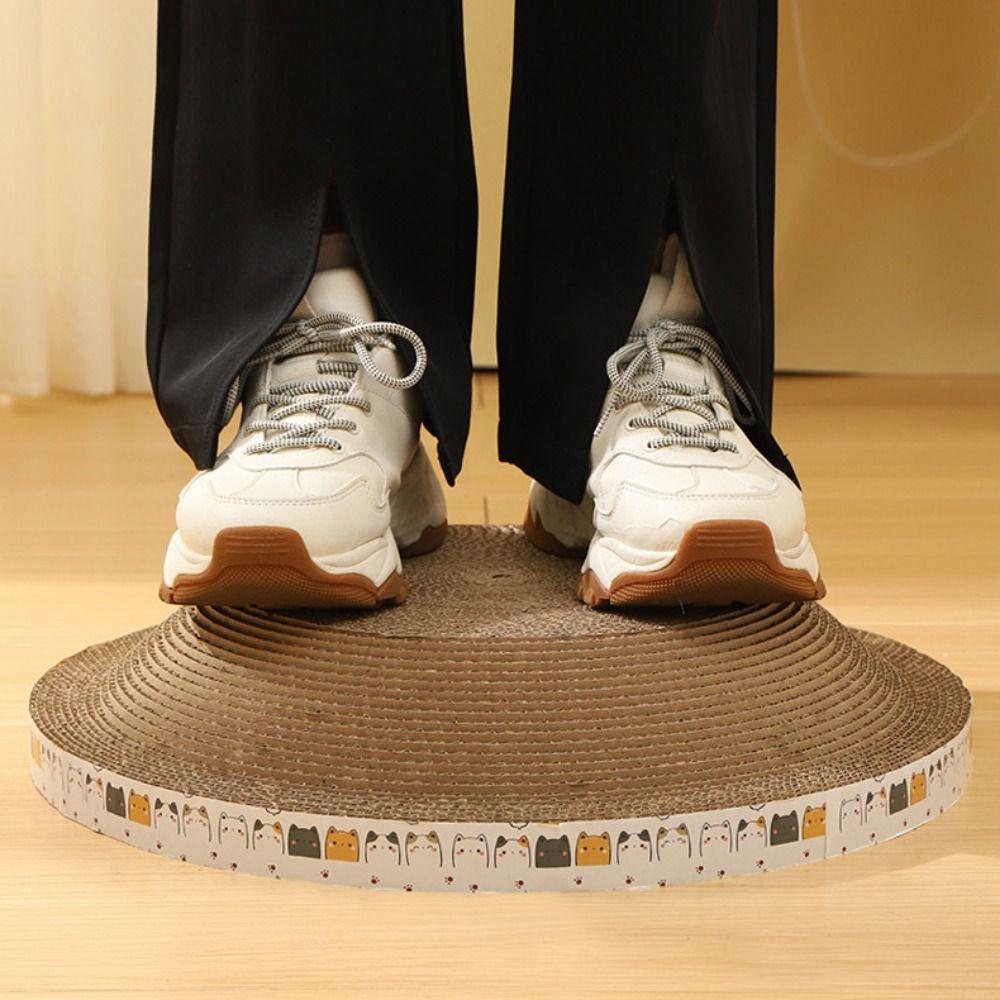 Износостойкая кошачья гофрированная когтеточка круглая когтеточка для кошек защита мебели