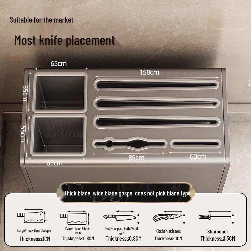 Modern Kitchen Knife & Utensil Storage Rack