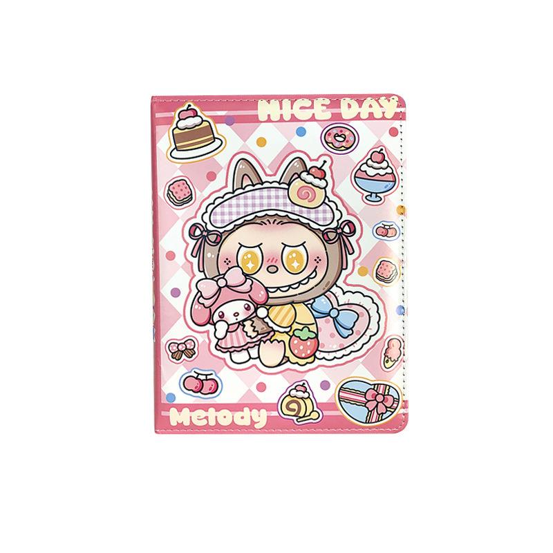 Cartoon Cloth A5 Color Page Leather Book Handbook Student Diary Notebook Notebook Sub Color Page Book
