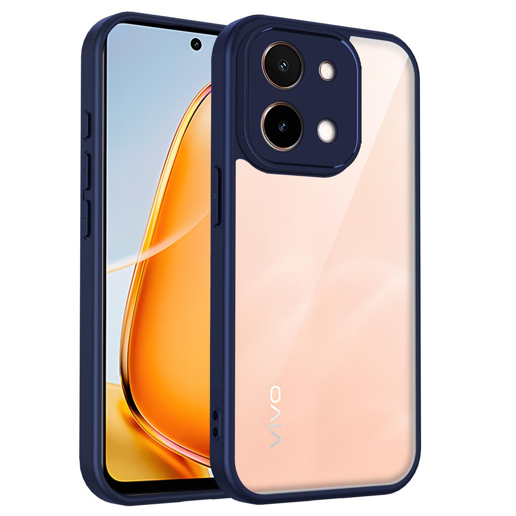 Для Vivo Y28 4G Чехол vivo Y28 4G Чехол для телефона Vivo Y28 4G Обложка для Vivo Y28 4G Силиконовый бампер с воздушной подушкой Прозрачная матовая задняя крышка Жесткая
