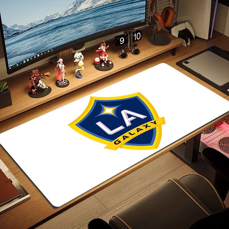 LA Galaxy Mouse Pad, Large Gaming Desk Mat, Non-slip XXL Mousepad for Laptop & Tablet, Mini PC Playmat with Stitched Edges