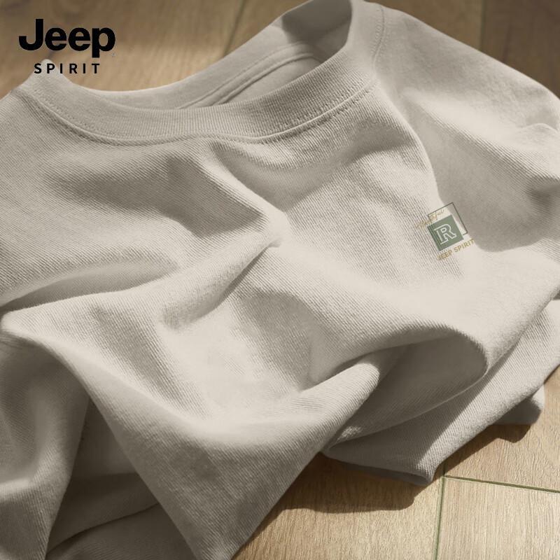 Мужская повседневная футболка JEEP SPIRIT из чистого хлопка
