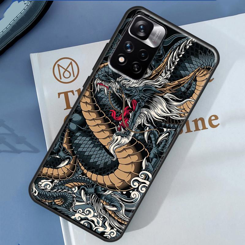 Чехол с китайским драконом для Xiaomi Redmi Note 14 13 11 9 10 12 Pro 9S 10S 11S 12S Redmi 10C 12C 13C 14C