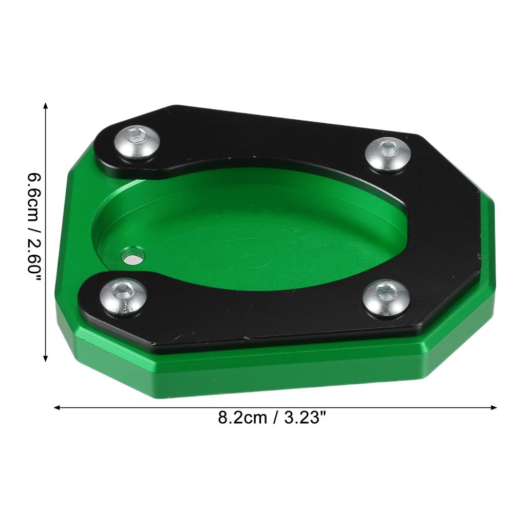 uxcell Подножка мотоцикла, боковая подставка, пластина-подкладка, алюминиевый сплав для Midori Kawasaki Zx4rr 2023, 1 комплект