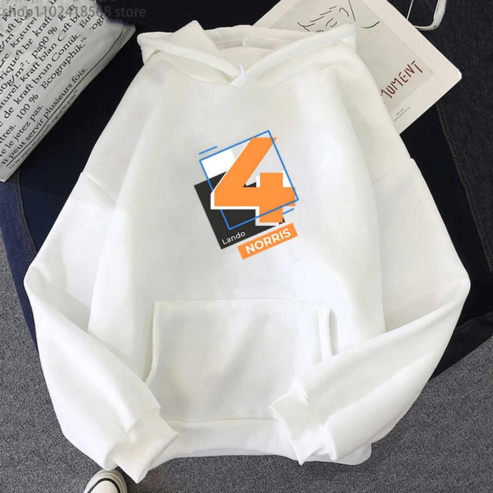 Мужская одежда F1 Hoodies Number 4 Sweatshirt Y2k Clothes Осень Зима Женская Унисекс Streetwear Длинный рукав Top