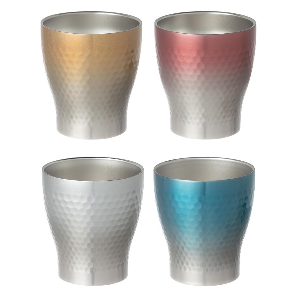 Maebata Luxe Пара стаканов Рок Градиент Серебро 68345, и Синий, 290 мл,
