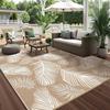 Бохо тропический коврик с пальмовыми листьями для улицы, нескользящий, моющийся ковер для патио, сада, балкона, домашнего декора