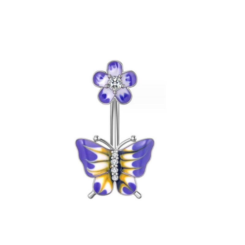 1/7 шт. Подвеска-кольцо для пупка для девочки из нержавеющей стали, пирсинг пупка, луна, сердце, любовь, планета, бабочка, кольцо для живота