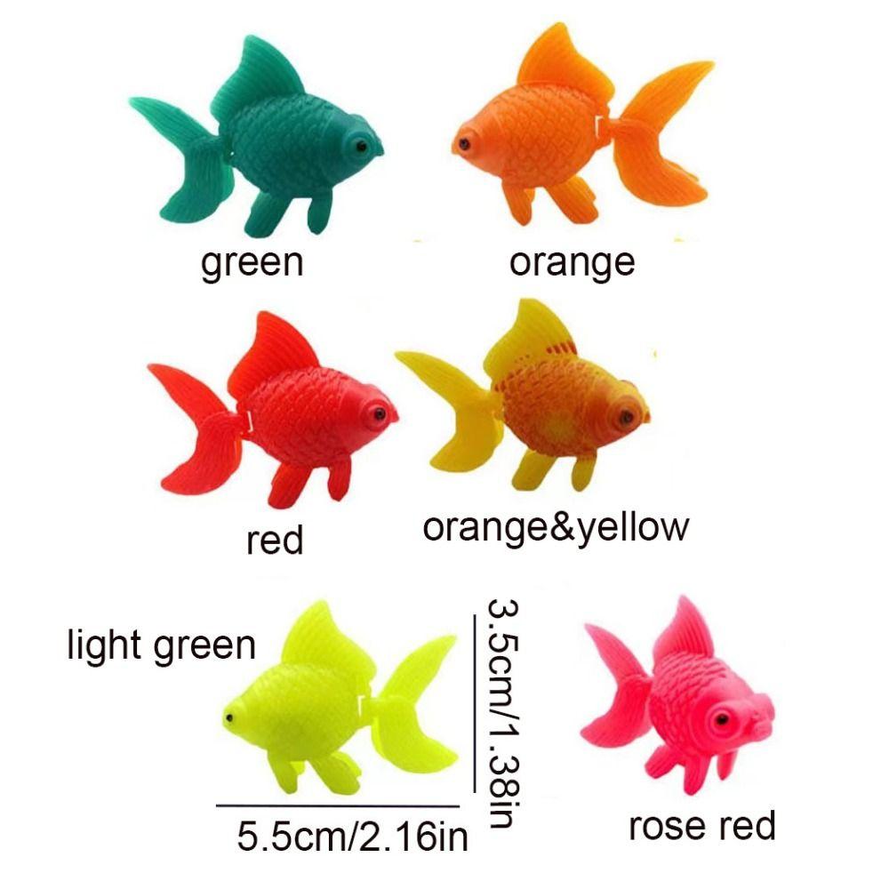 10pcs Lifelike Realistic Goldfish Simulation Moving Goldfish Artificial Fish Aquarium