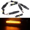 4PCS Motorcycle 12 LED Turn Signal Indicator Blinkers Light Amber